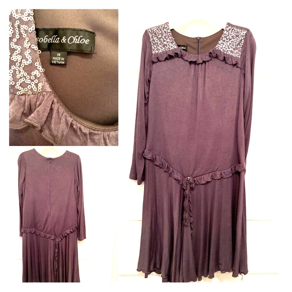 Gray Dress for Girls - 14